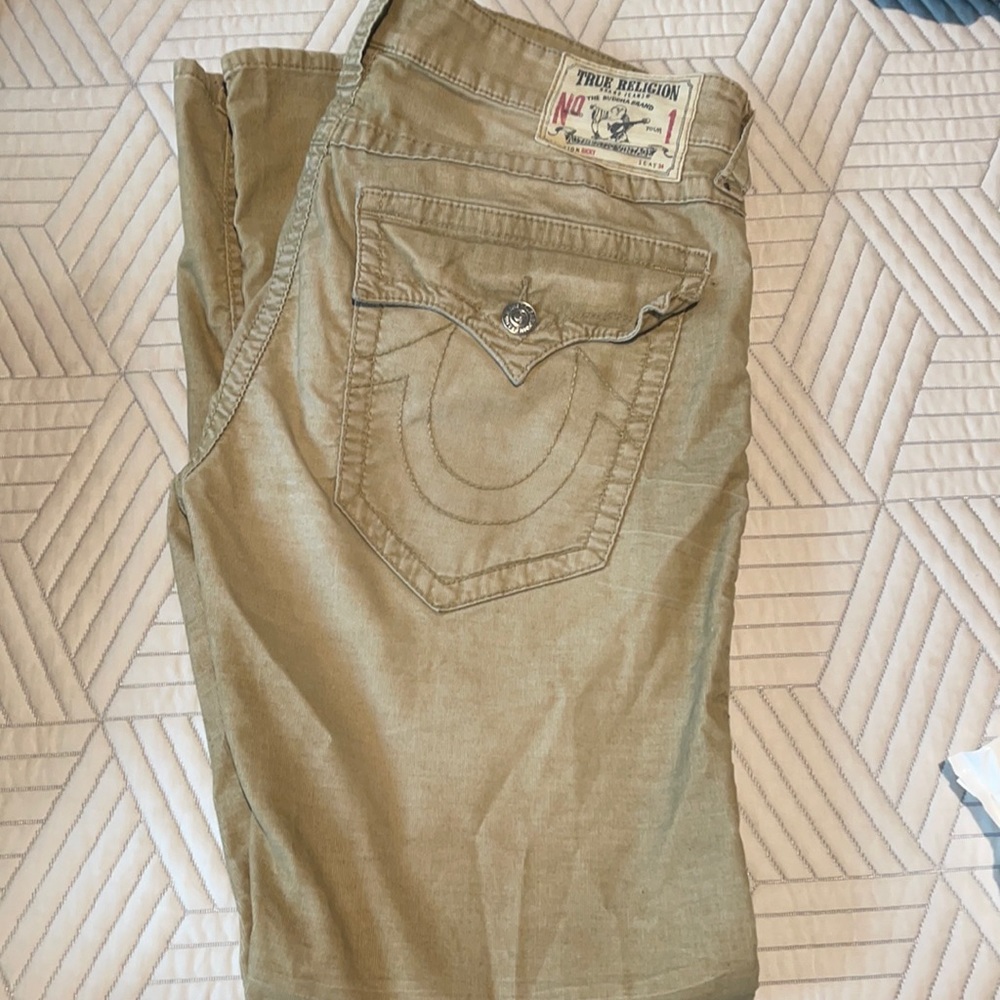 True Religion Khaki Corduroy Pant